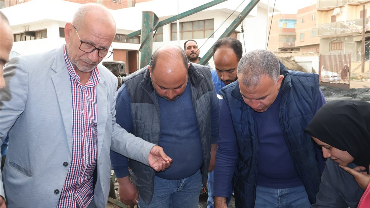 رئيس مياه الفيوم يتفقد محطة معالجة الصرف الصحي بقحافة للتأكد من جاهزيتها لأستقبال مياه الأمطار