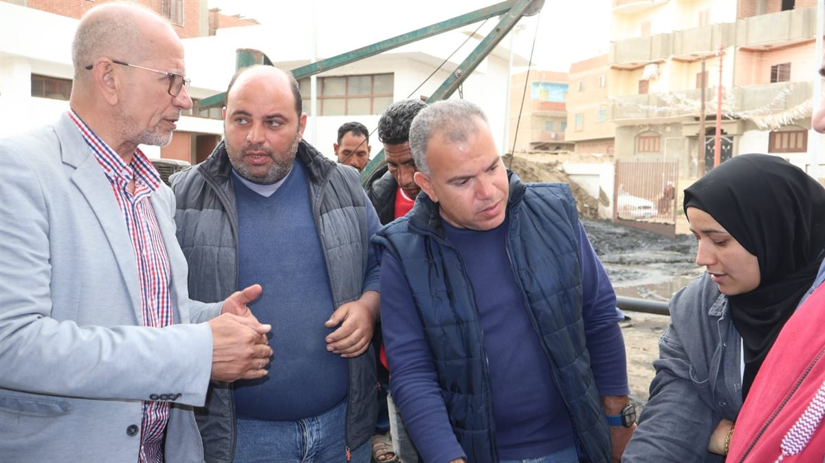 رئيس مياه الفيوم يتفقد محطة معالجة الصرف الصحي بقحافة للتأكد من جاهزيتها لأستقبال مياه الأمطار