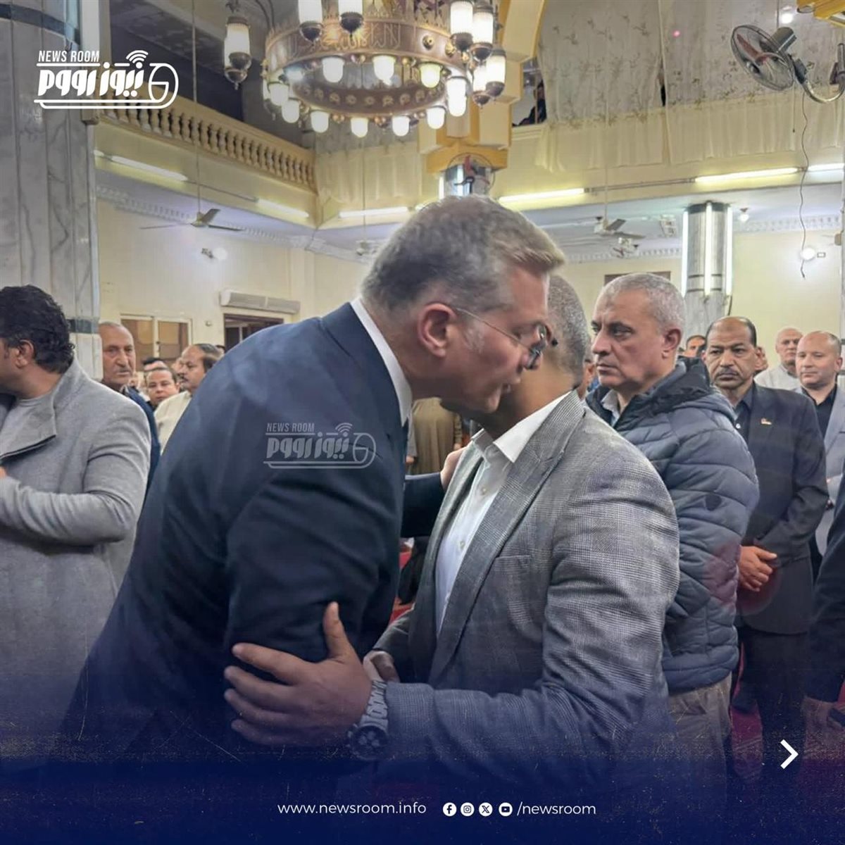وزير البترول يؤدى واجب العزاء فى شهيد الامارات مهندس بتروجيت حسام صادق