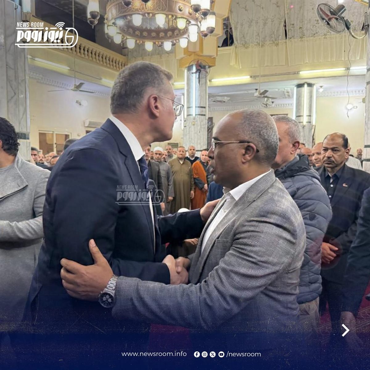 وزير البترول يؤدى واجب العزاء فى شهيد الامارات مهندس بتروجيت حسام صادق