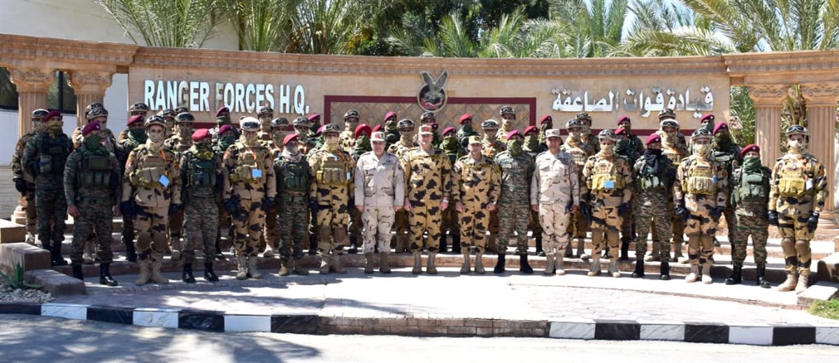 جانب من فعاليات التدريب المصرى الهندى المشترك