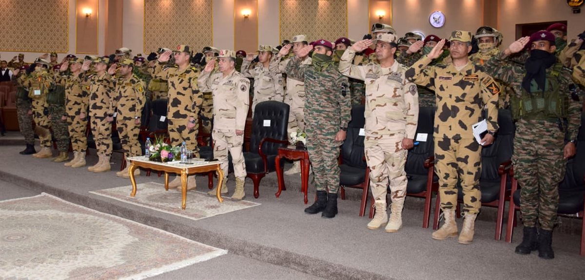 جانب من فعاليات التدريب المصرى الهندى المشترك