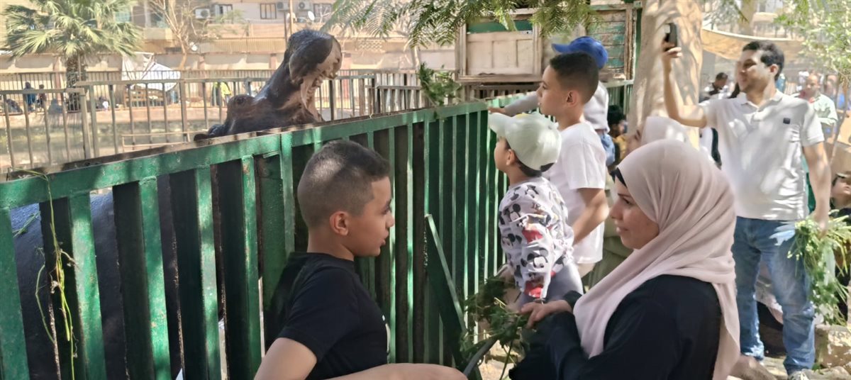 إقبال متوسط على حديقة الحيوان بالفيوم خلال احتفالات شم النسيم