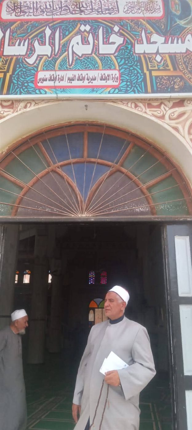 مدير أوقاف الفيوم يواصل جولاتة المرورية على المساجد لمتابعة سير العمل