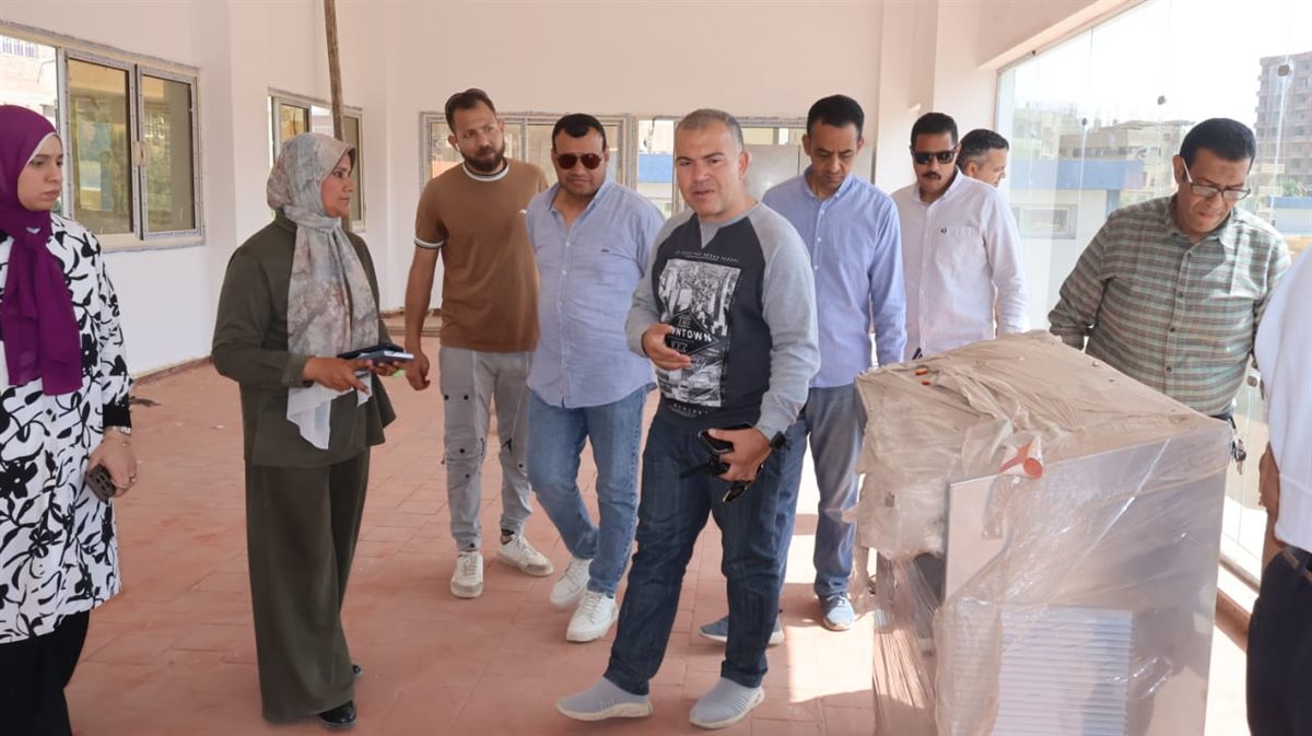 رئيس مياه الفيوم يتابع الأعمال النهائية لإنشاء محطة مياه قحافة المطورة و يتفقد مكوناتها