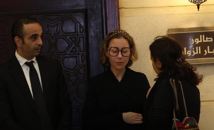 عزاء والد منة شلبي