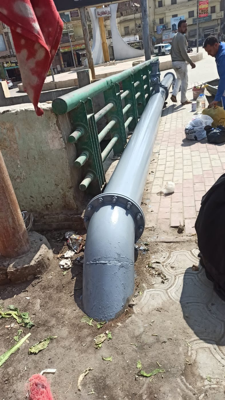 رئيس مياه الفيوم: أعمال دهان لخطوط مياه الشرب الناقلة والعدايات