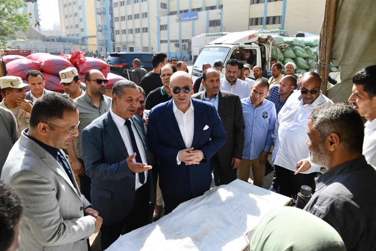 محافظ الفيوم يتفقد أعمال توريد القمح المحلي بصوامع شركة مطاحن مصر الوسطى