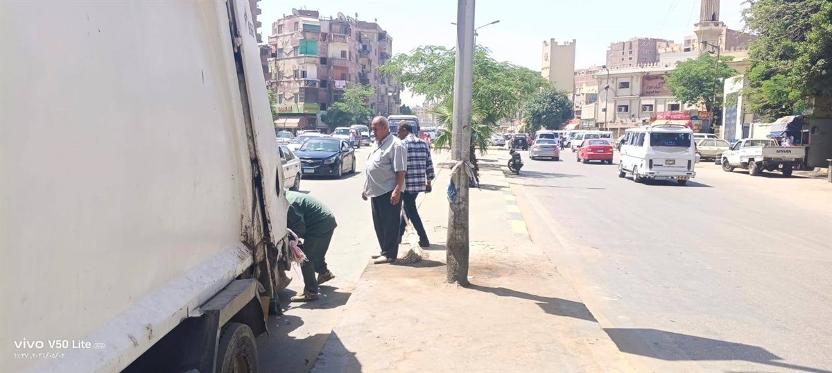 جانب من رفع كفاءة النظافة