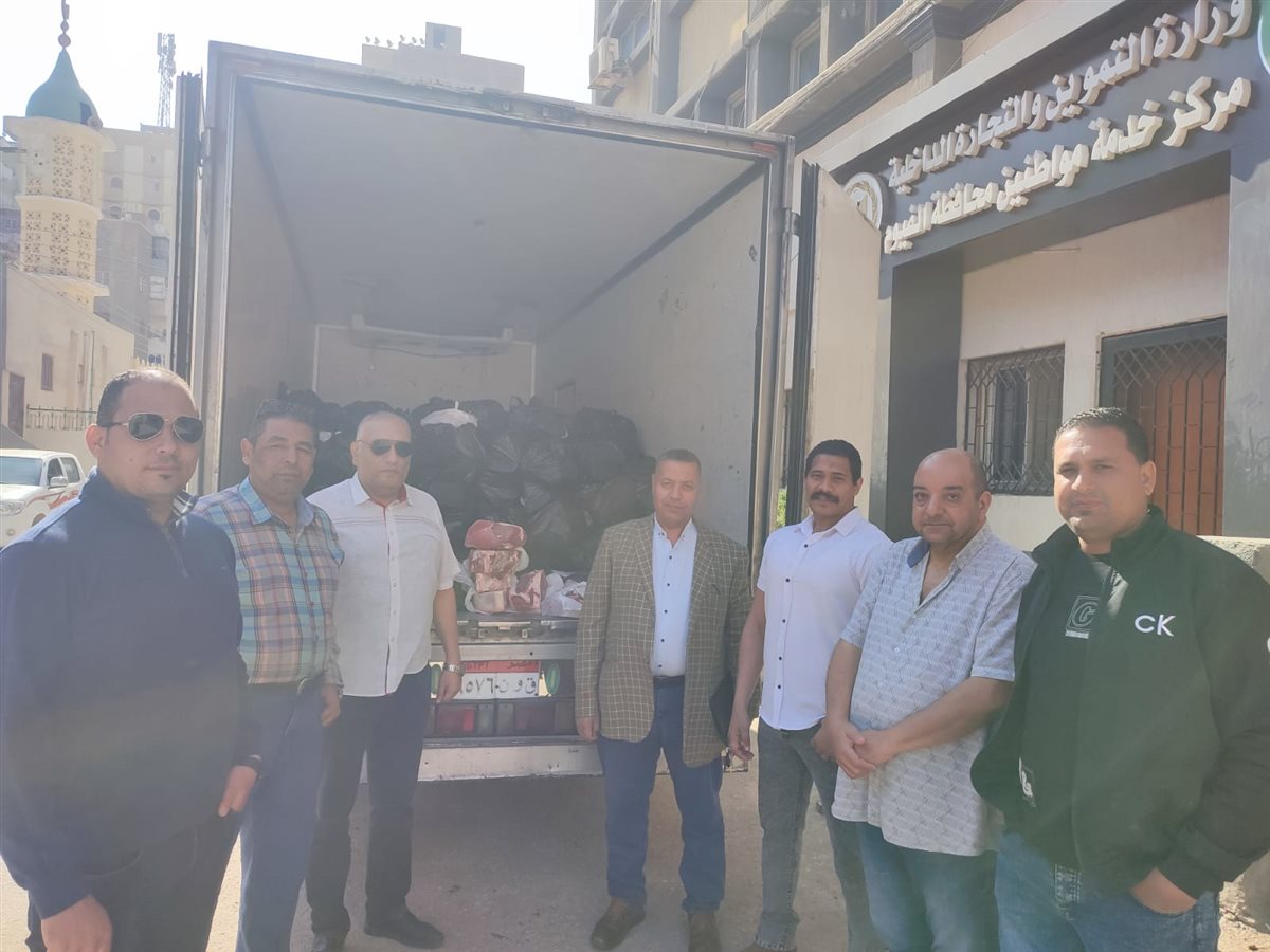 تموين الفيوم يضبط &nbsp;5 طن لحوم مجمده مستورده بدون بيانات تفوح منها رائحة كريهة<br>&nbsp;