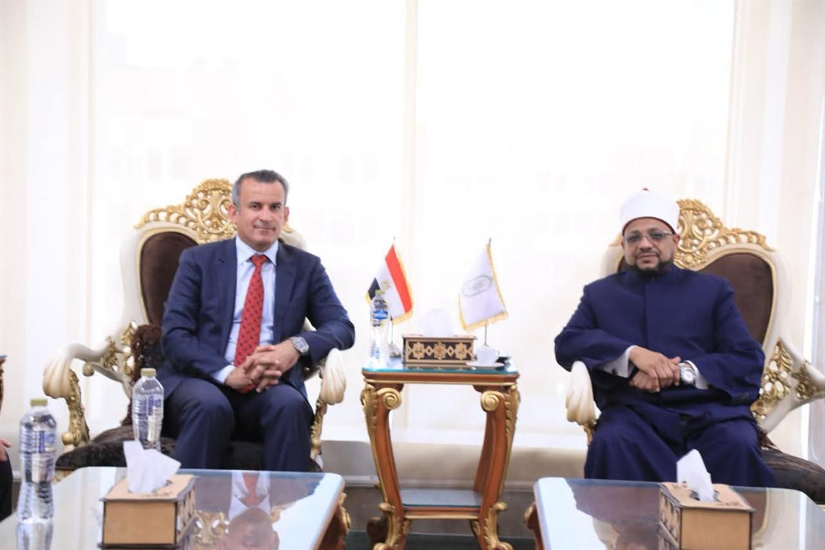 أمين البحوث الإسلامية يستقبل وفد أوقاف أربيل