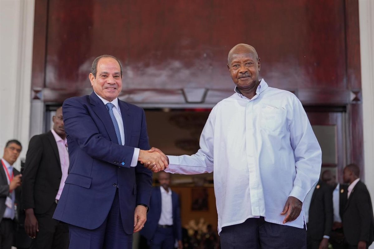 الرئيس السيسي ونظيره الأوغندي
