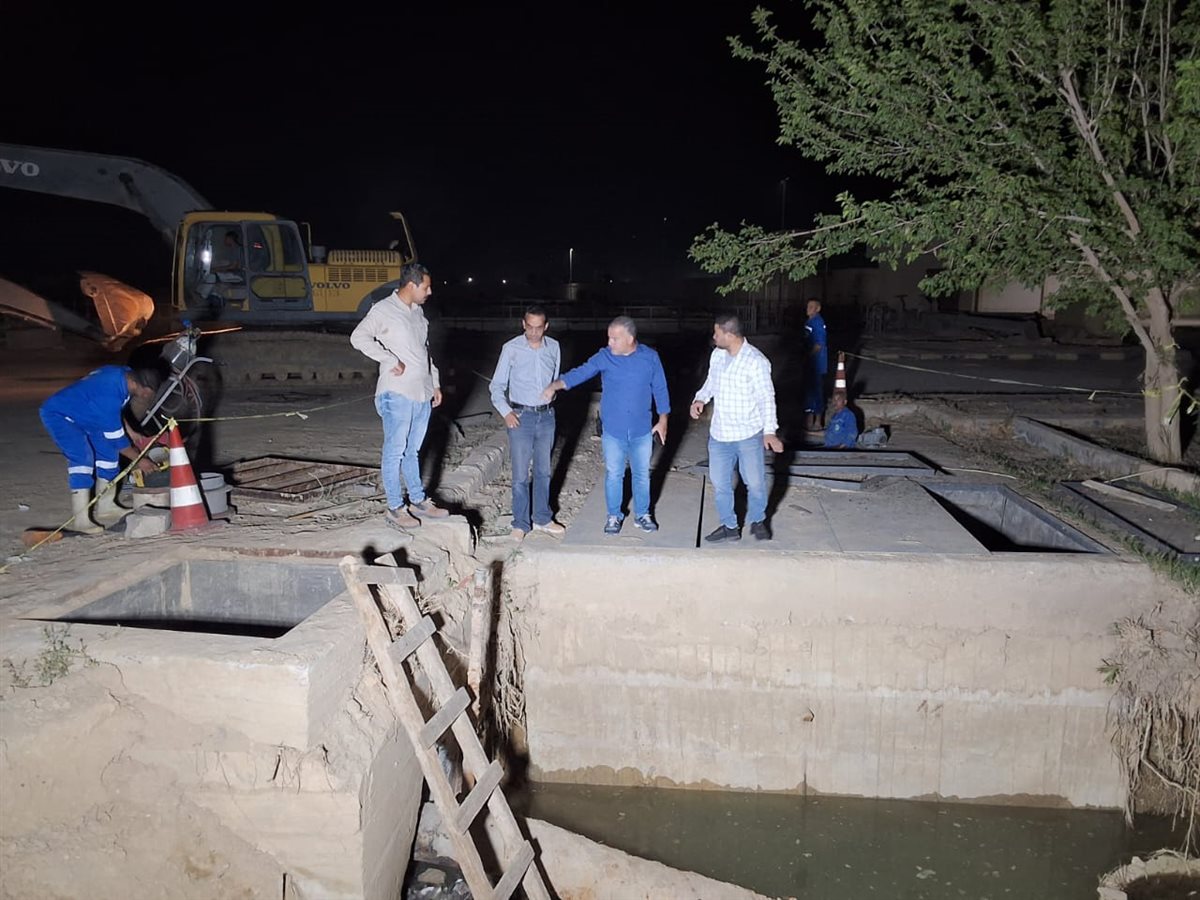 رئيس مياه الفيوم يترأس أعمال الصيانة الوقائية بعنبر الطلمبات النقية بمحطة مياه العزب الجديدة