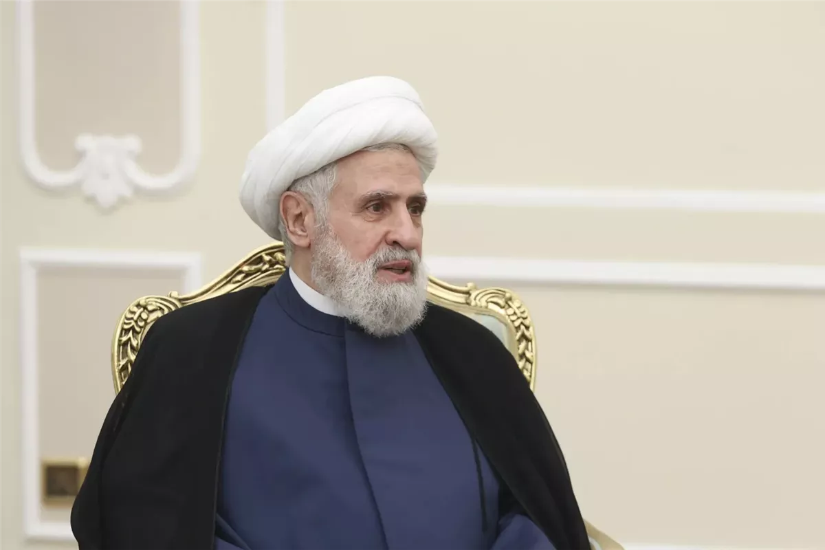 <strong>الأمين العام لحزب الله اللبناني، الشيخ نعيم قاسم</strong>