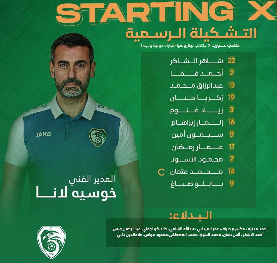 تشكيل منتخب سوريا