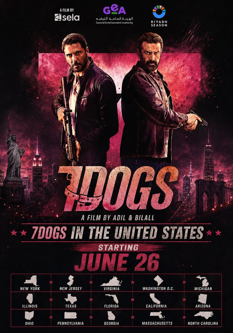 انطلاق عرض فيلم 7Dogs في 22 دولة حول العالم