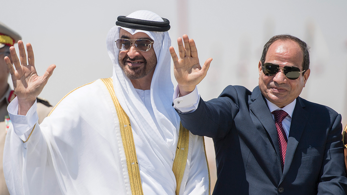 <strong>السيسي ومحمد بن زايد</strong>