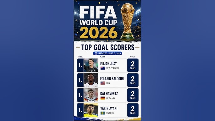 جدول ترتيب هدافي كأس العالم 2026