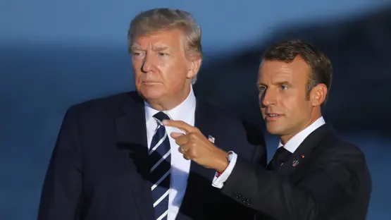 <strong>ماكرون وترامب</strong>