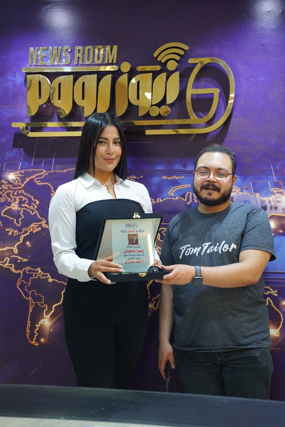 ندوة يسرا مسعودي في موقع نيوز رووم