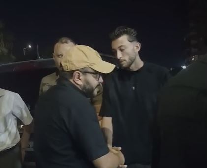 حسام داغر في عزاء كريم عبدالعليم