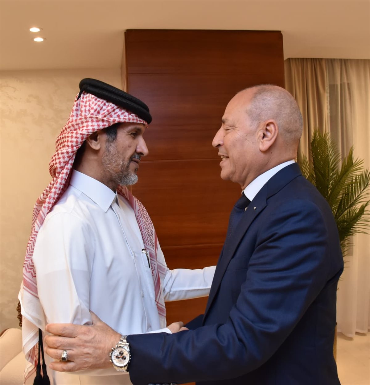 محافظ القاهرة وسفير قطر