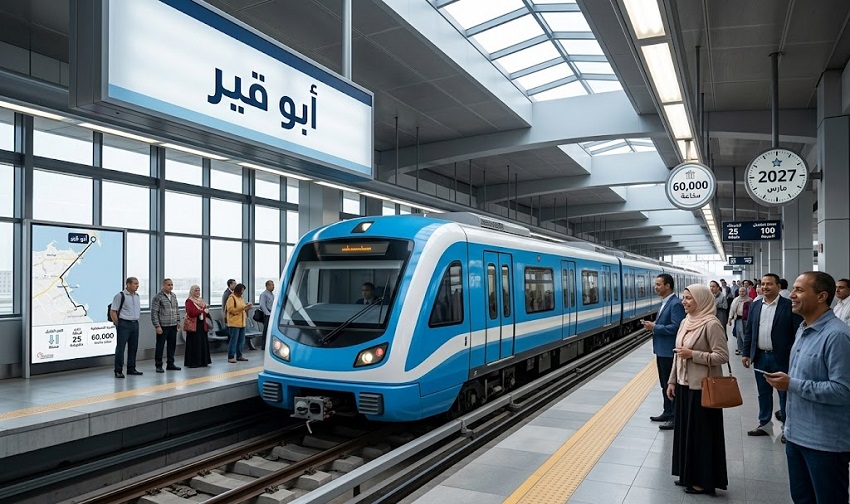 موعد تشغيل مترو الإسكندرية 2027