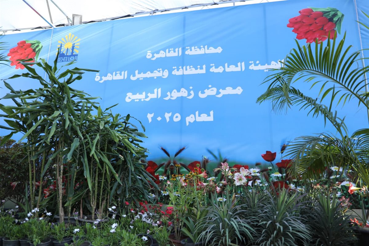 معروضات الهيئة العامة لنظافة وتجميل القاهرة في معرض الزهور 