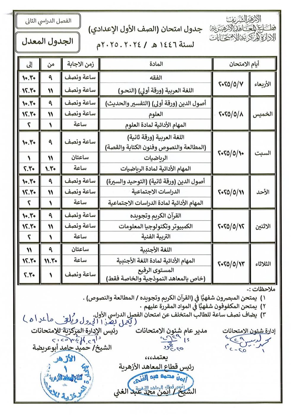 المرحلة الإعدادية
