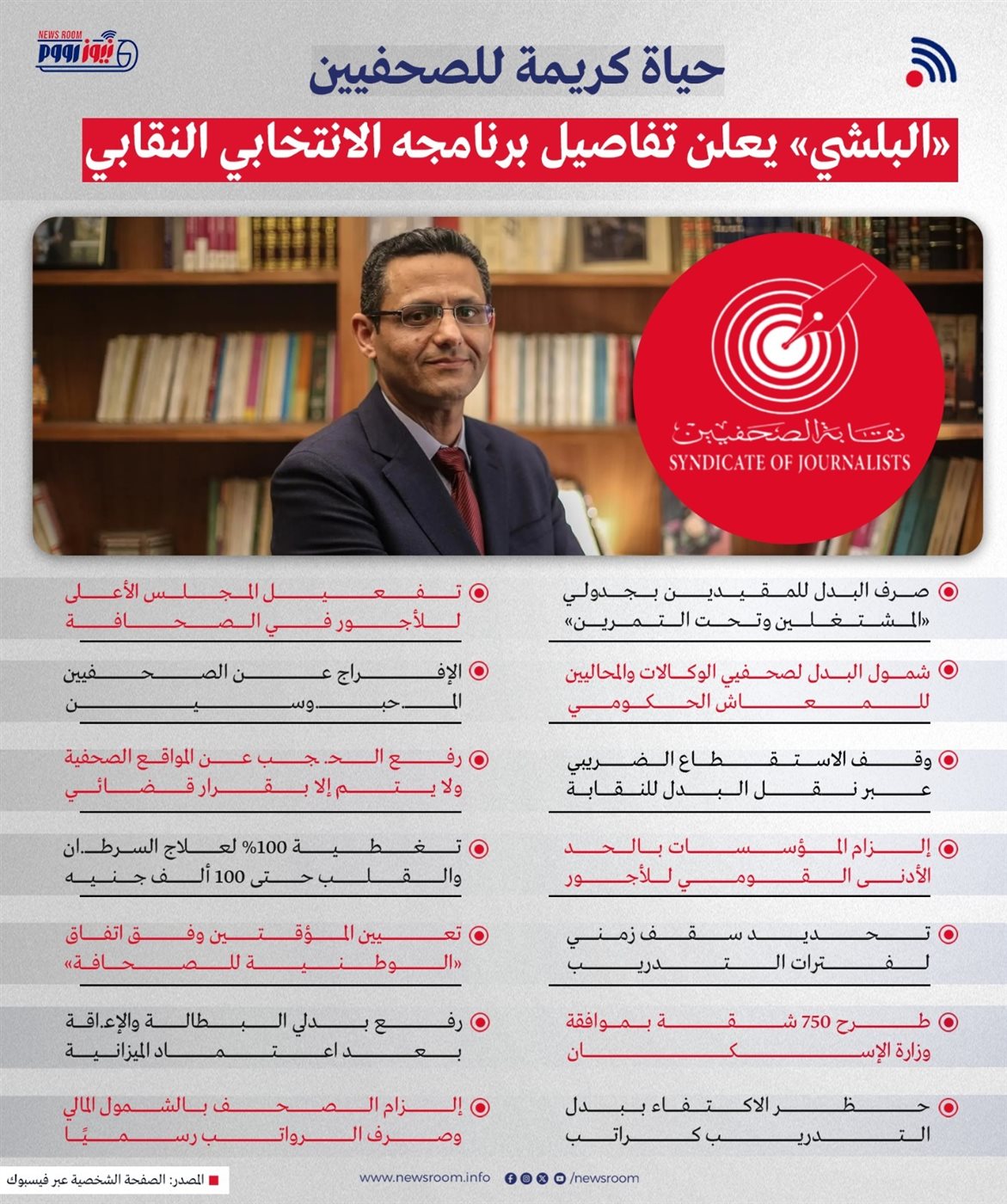 برنامج المرشح خالد البلشى
