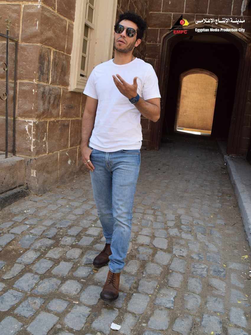 مينا مسعود يزور مدينة الإنتاج الإعلامي