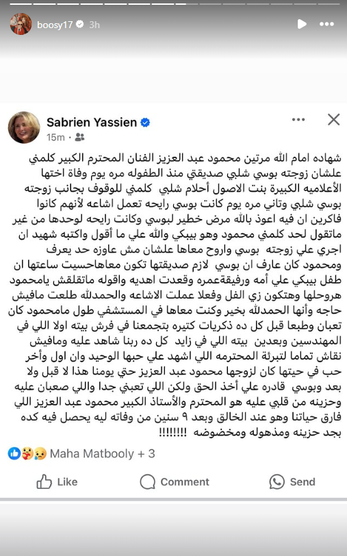 صابرين عبر فيسبوك