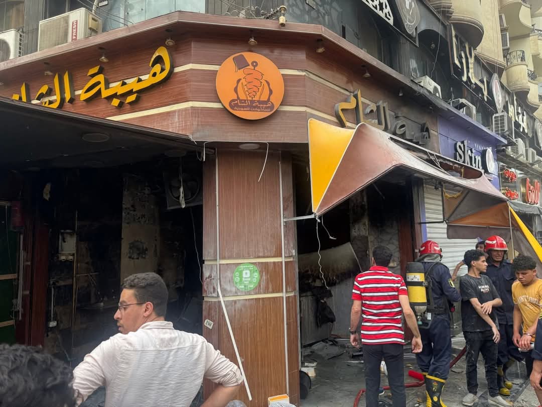 تسريب غاز.. وراء اشتعال النيران فى مطعم بالفيوم