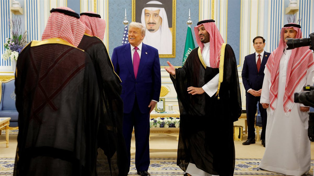 لقاء ترامب ومحمد بن سالمان