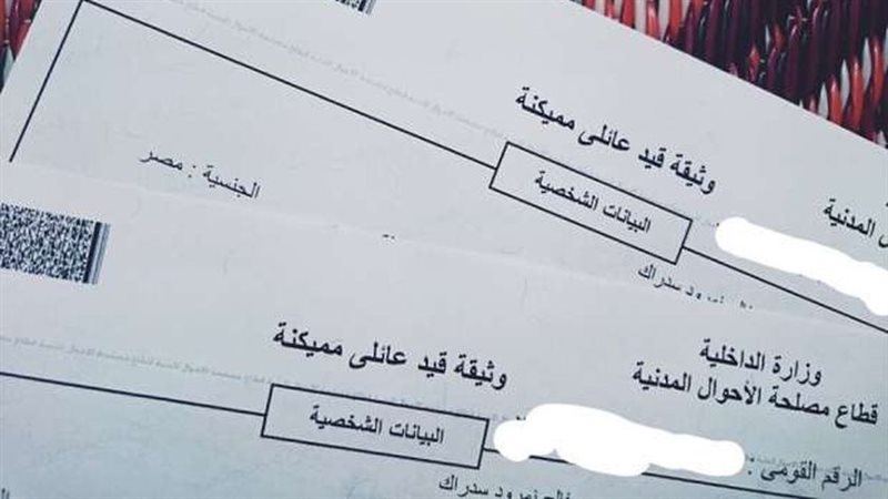 القيد العائلي