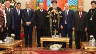 رئيس النيابة الادارية يهنئ البابا تواضروس الثاني بعيد الميلاد المجيد