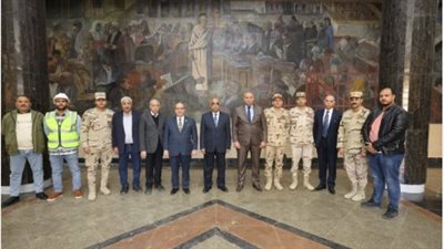 وزير العدل يتفقد أعمال التطوير والترميم لمجمع محاكم الجلاء