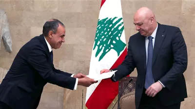 تفاصيل رسالة السيسي إلى رئيس جمهورية لبنان