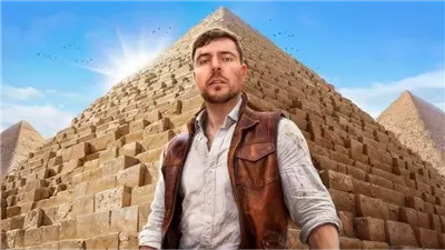 تحدي ال 100 ساعة .. مستر بيست يخطف انظار العالم لاهرامات الجيزة