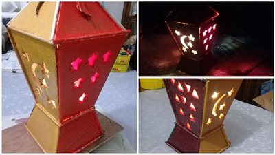 طريقة عمل فانوس رمضان من الكرتون بخطوات سهلة
