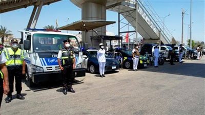  إستنفار مرورى بالجيزة إستعدادا لعودة الدراسة بعد نهاية أجازة العيد