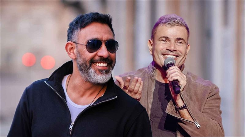 عمرو دياب وعمرو مصطفى