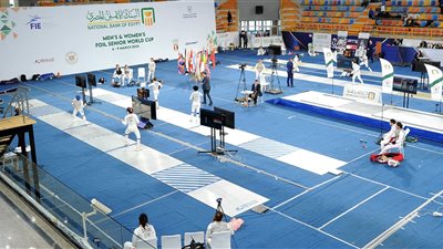  انطلاق منافسات اليوم الأول لكأس العالم لسلاح الشيش بالعاصمة الإدارية الجديدة ( صور)