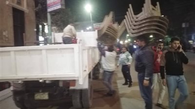 تحرير 33 محضر إشغال طريق خلال حملة مكبرة بمنشأة القناطر