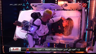 رامز جلال يغازل ريم مصطفى: 