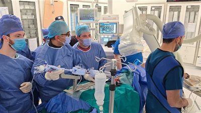 نجاح عملية لمريضة ارتجاع شديد في الصمام الميترالي بمستشفى العاصمة الادارية