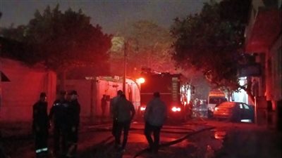 النيابة تنتقل لمعاينة مبنى المعامل المركزية وتنتدب خبراء المعمل الجنائي لمعرفة أسباب الحريق