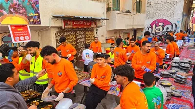 إفطار المطرية.. أكبر مائدة رمضانية تتحول إلى أيقونة تجمع المصريين (فيديو)