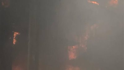 تسبب في نفوق المواشي.. حريق هائل يلتهم منزلين في قرية السنابسة بقنا