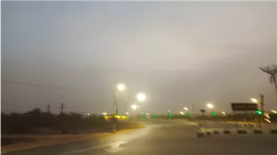 عواصف ترابية تصرب الوادي الجديد.. والمحافظة ترفع درجة الاستعداد (صور)